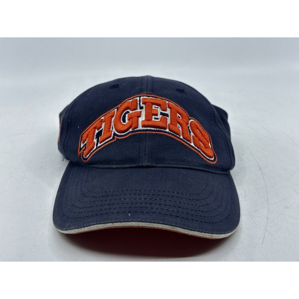 Vintage Detroit Tigers Annco MLB Baseball Cap Strapback Hat 90s Spellout
